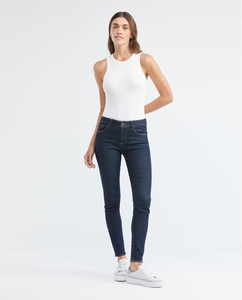 Jean de Mujer High Rise, Cosmo, Bota Skinny - Azul Ultra Oscuro