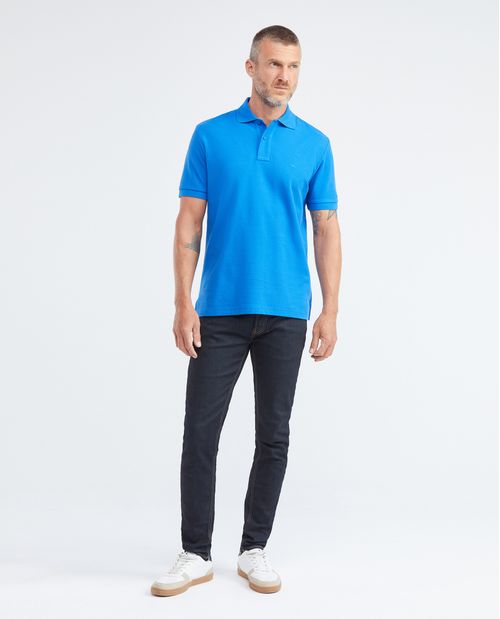 Camiseta de Hombre Tipo Polo, Classic Fit Manga Corta - Piqué 100% Algodón
