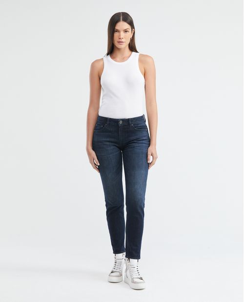 Jean de Mujer High Rise, Cosmo, Bota Skinny - Azul Ultra Oscuro