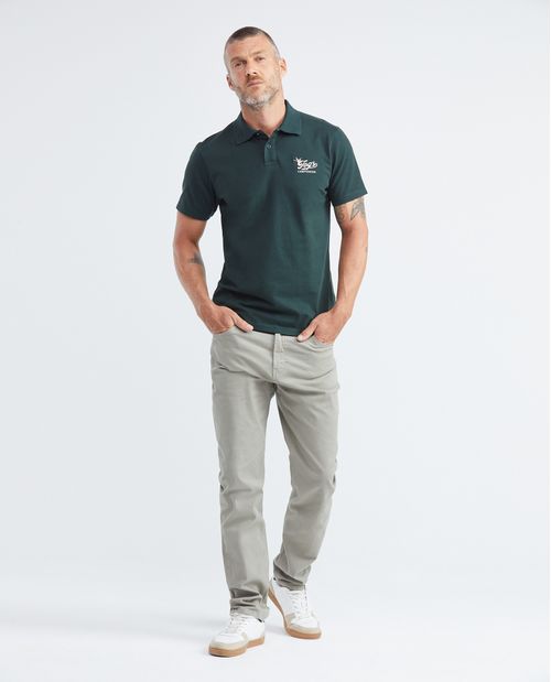 Camiseta de Hombre Tipo Polo, Slim Fit Manga Corta - TOGS Cuello con Revés en Contraste