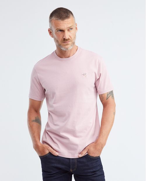 Camiseta Básica de Hombre, Slim Fit Cuello Redondo - 100% Algodón