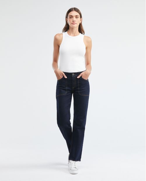 Jean de Mujer High Rise, Cosmo, Boot Cut - Azul Ultra Oscuro