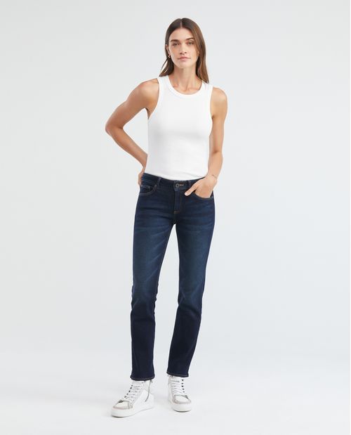 Jean de Mujer Low Rise, Rusty, Boot Cut- Azul Ultra Oscuro