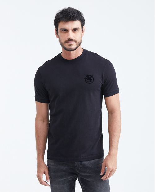Camiseta Slim Fit Estampada Cuello Redondo para Hombre