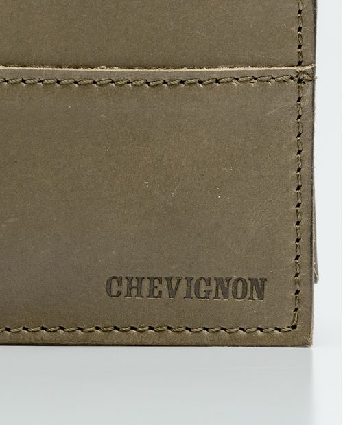 Billetera en Cuero Formato Horizontal Dos Alas con Portadocuments para Hombre