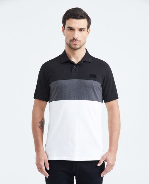 Camiseta Polo Classic Fit con Bloques de Color para Hombre