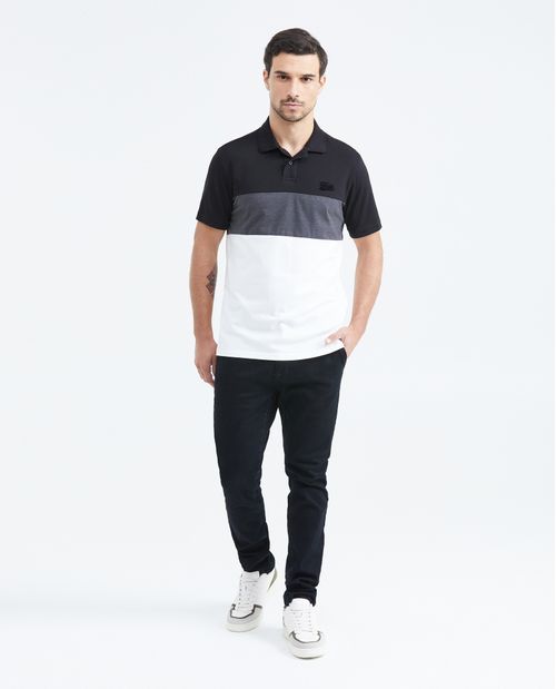 Camiseta Polo Classic Fit con Bloques de Color para Hombre
