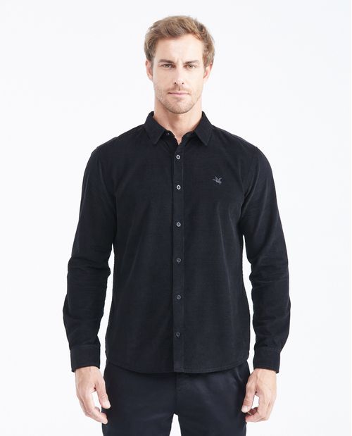 Camisa Classic Fit Manga Larga en Corduroy para Hombre