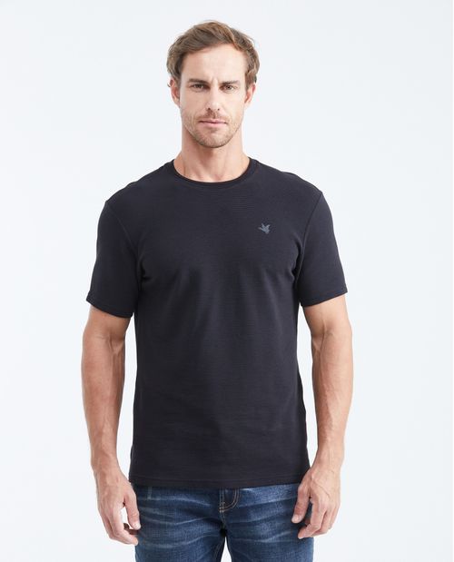 Camiseta Slim Fit Estampada Cuello Redondo para Hombre