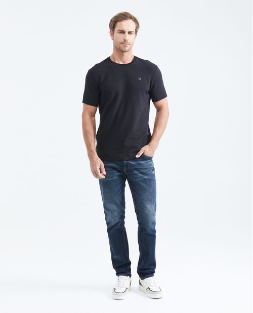 Camiseta Slim Fit Estampada Cuello Redondo para Hombre