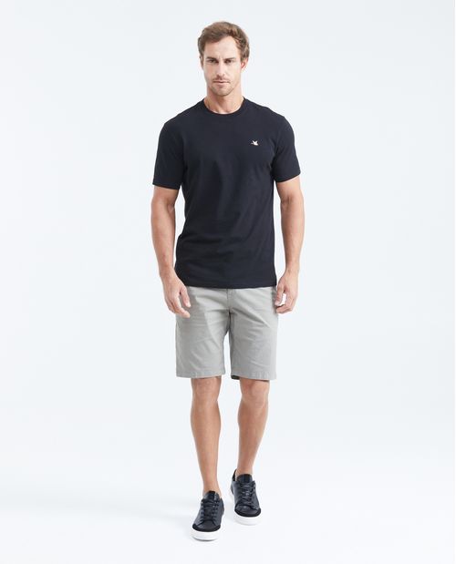 Camiseta Básica Slim fit Cuello Redondo en Algodón para Hombre