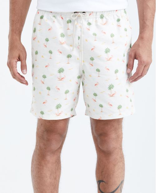 Pantaloneta de Baño Estampada para Hombre