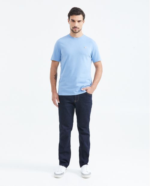 Camiseta Básica Slim fit Cuello Redondo en Algodón para Hombre