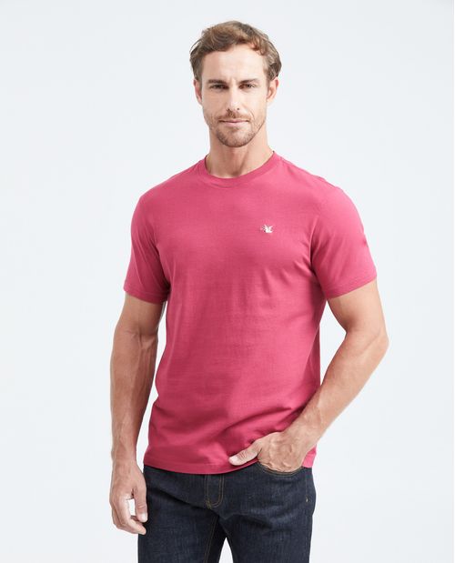 Camiseta Básica Slim fit Cuello Redondo en Algodón para Hombre