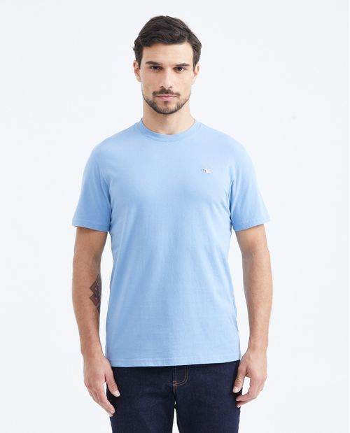 Camiseta Básica Slim fit Cuello Redondo en Algodón para Hombre