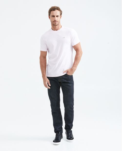 Camiseta Básica Slim fit Cuello Redondo en Algodón para Hombre