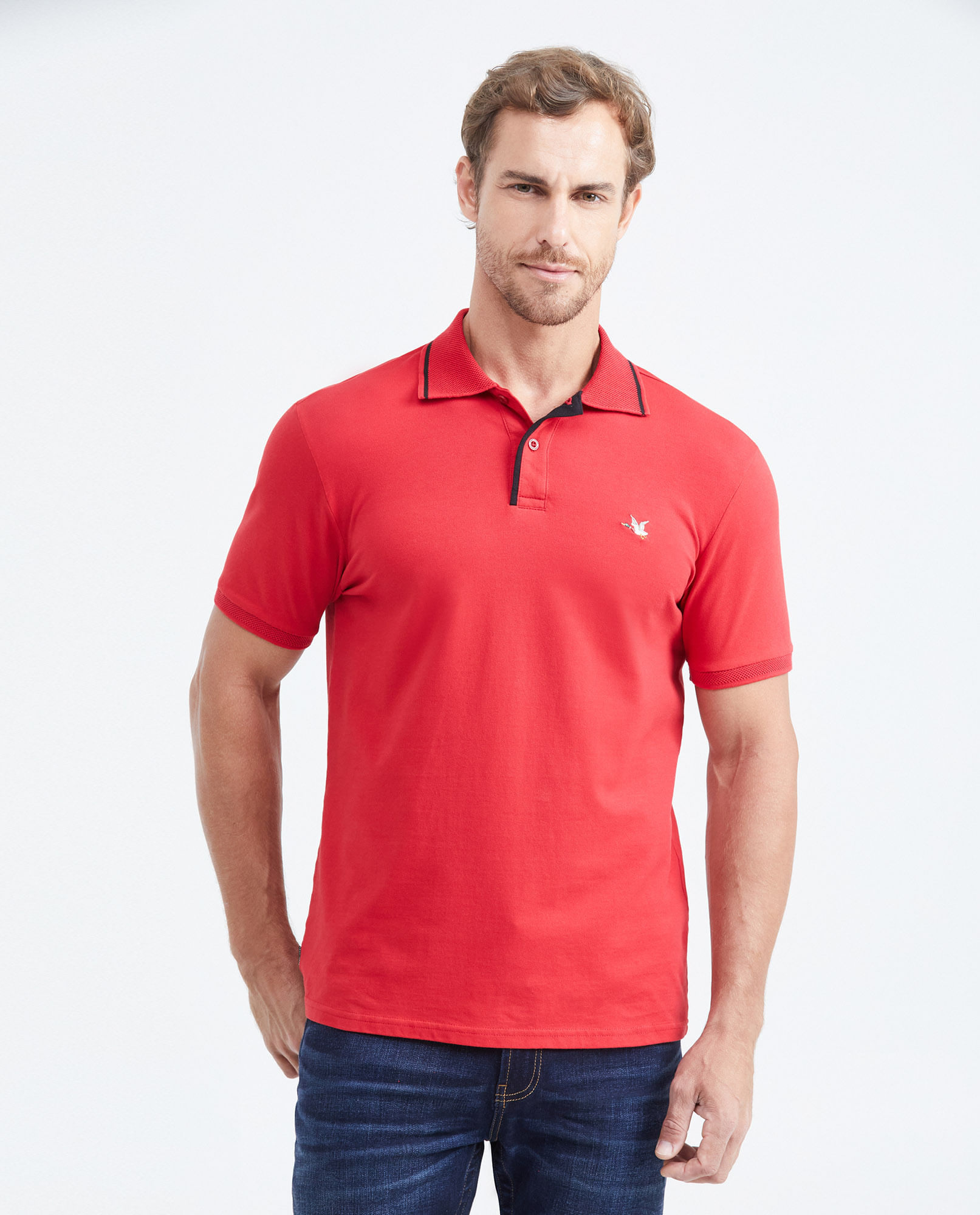 Camisa Casual Camisas De Vestir Marca Polo Polos Rojas Para Hombre  Chevignon Ecuador, image size:1613x2000