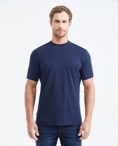 Camiseta Classic Fit Cuello Redondo en Algodón para Hombre