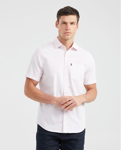 Camisa Manga Corta Algodón Masculina