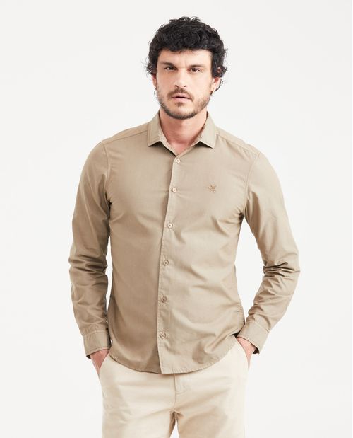 Camisa Slim Fit Manga Larga para Hombre