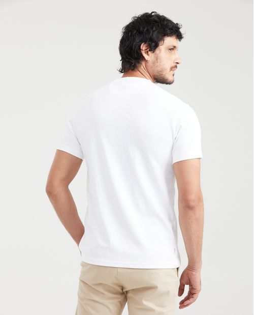 Camiseta Slim Fit Cuello Redondo en Algodón con Acabado Dry - Soft para Hombre
