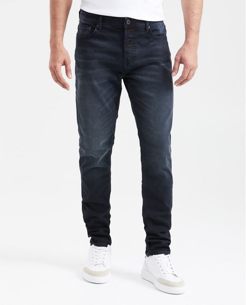 Jean Súper Slim Fit Tiro Bajo Bota Super Slim Azul Ultra Oscuro para Hombre