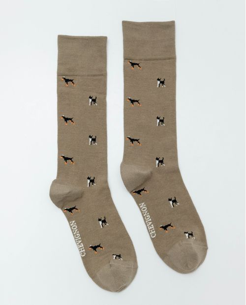 Medias Largas con Diseño de Animales para Hombre
