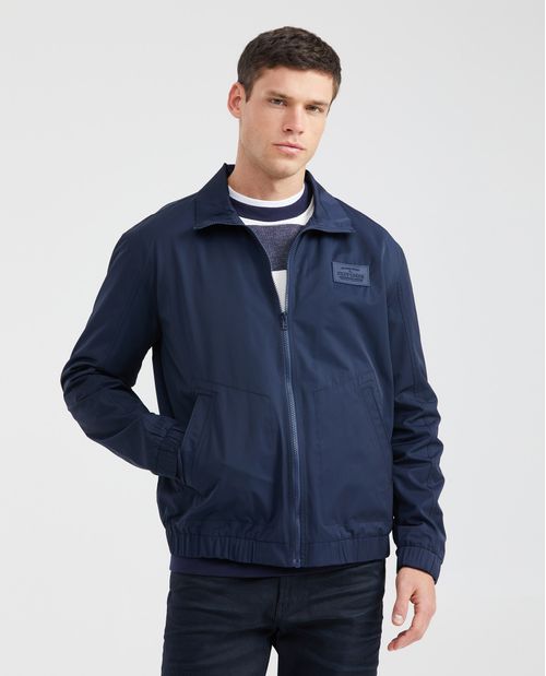 Chaqueta Tipo Bomber con Capucha Oculta para Hombre