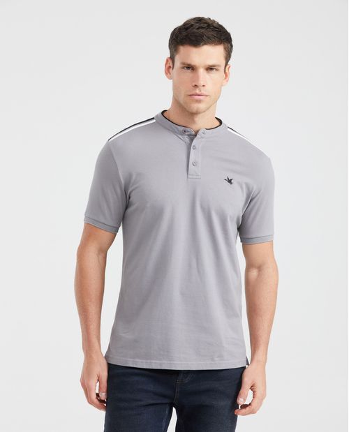 Camiseta Polo Slim Fit Cuello Nerú para Hombre