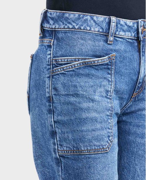 Jean High Rise Boot Cut Azul Oscuro para Mujer