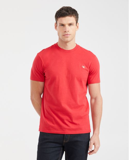 Camiseta Básica Slim fit Cuello Redondo en Algodón para Hombre