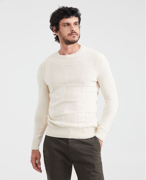 Suéter Tejido con Cuello Redondo para Hombre