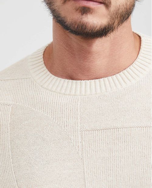 Suéter Tejido con Cuello Redondo para Hombre