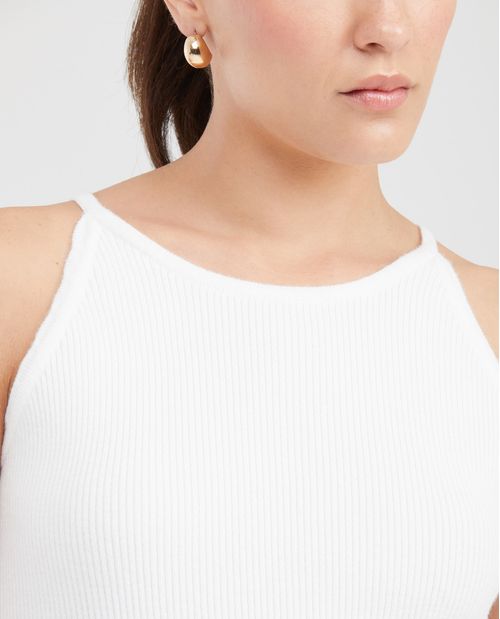 Top Tejido con Cuello Halter para Mujer