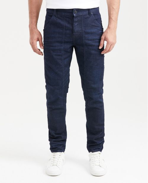 Jean Súper Slim Fit Tiro Bajo Bota Super Slim Azul Ultra Oscuro para Hombre