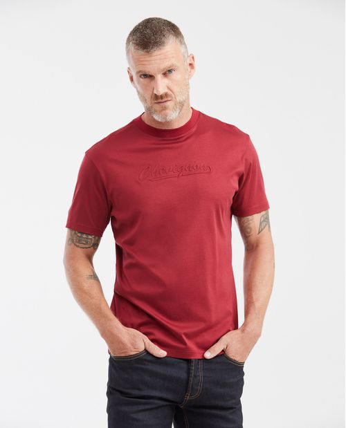 Camiseta Slim Fit Cuello Redondo con Estampado para Hombre