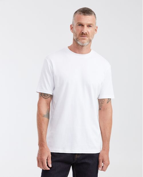 Camiseta Slim Fit en Algodón con Acabado Repelente al Agua para Hombre