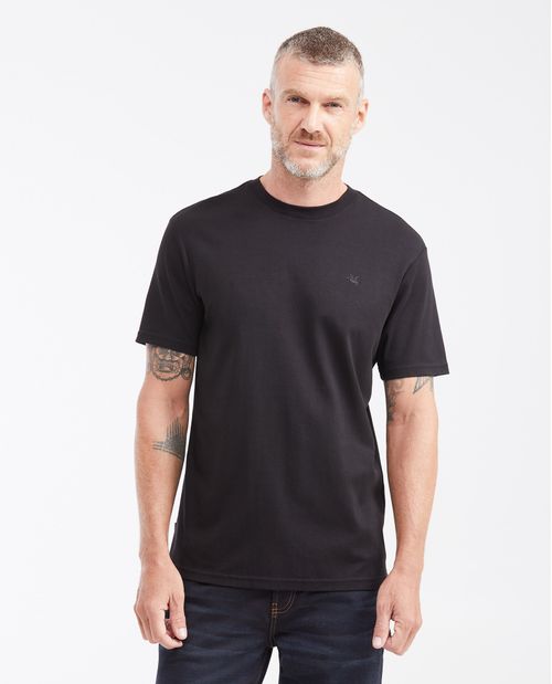 Camiseta Slim Fit en Algodón con Acabado Repelente al Agua para Hombre