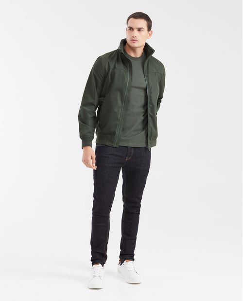 Chaqueta Bomber con Capucha Oculta para Hombre