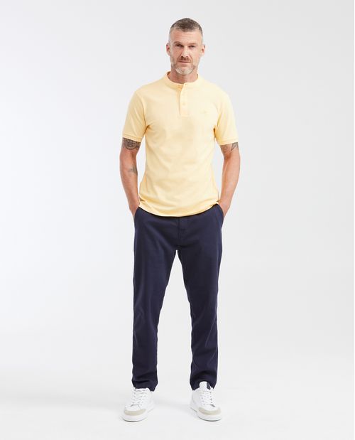 Camiseta Polo Slim Fit Cuello Nerú para Hombre