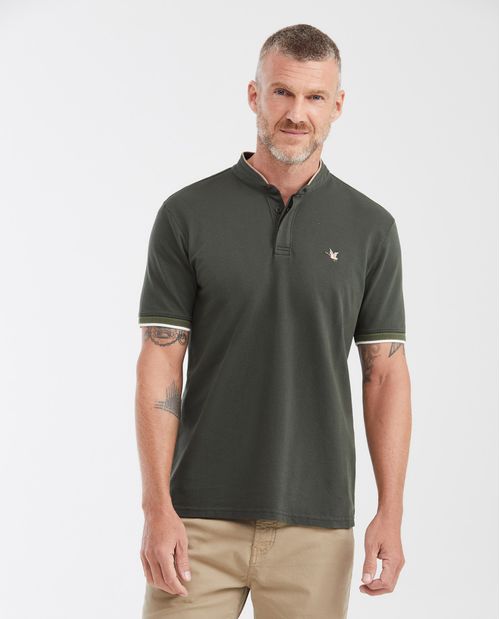 Camiseta Polo Slim Fit Cuello Nerú para Hombre