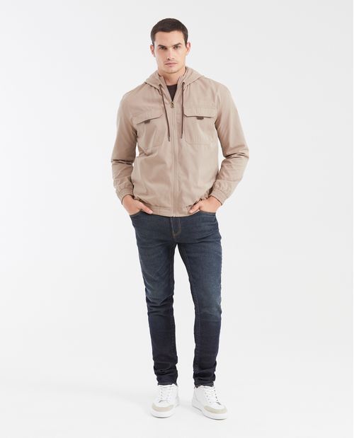 Chaqueta Rompevientos con Capucha para Hombre