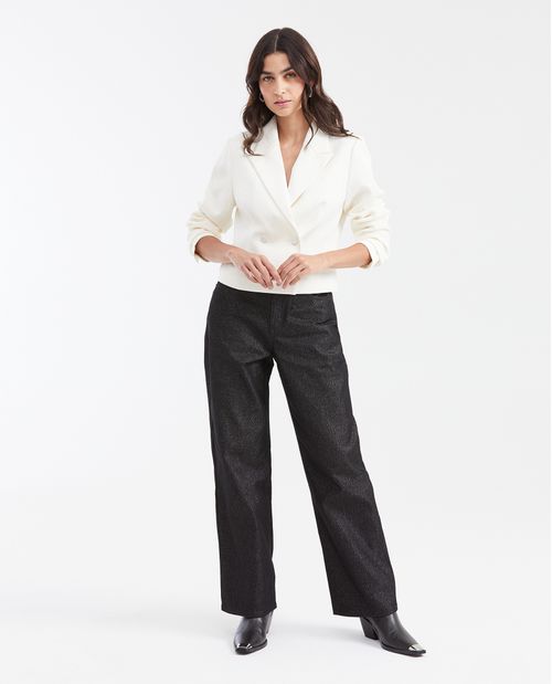 Blazer con Textura Corrugada para Mujer
