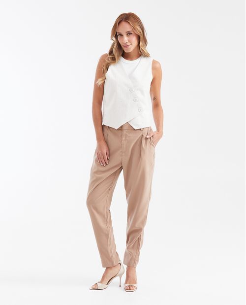 Pantalón Silueta Recta con para Mujer