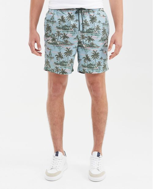 Pantaloneta de Playa Estampada para Hombre