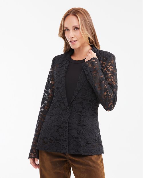 Chaqueta Blazer Algodón-Poliamida Mujer