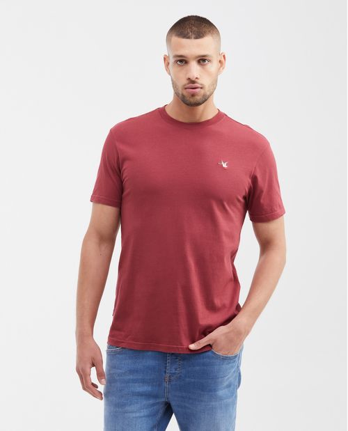 Camiseta Básica Slim fit Cuello Redondo en Algodón para Hombre