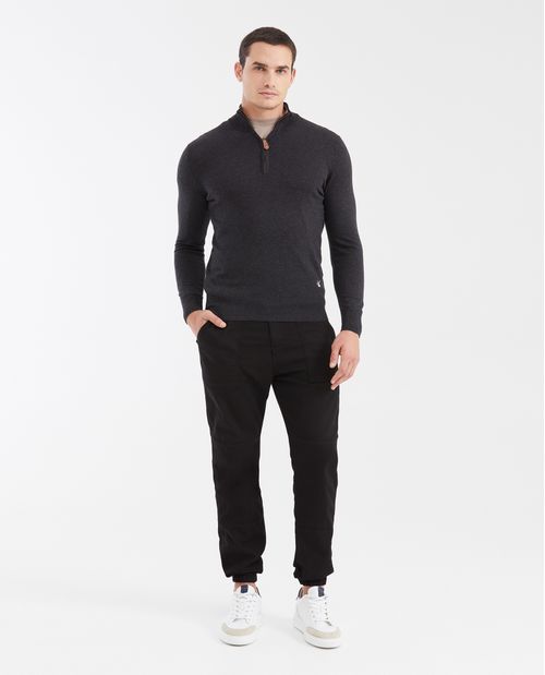 Suéter Tejido con Cuello Nerú para Hombre