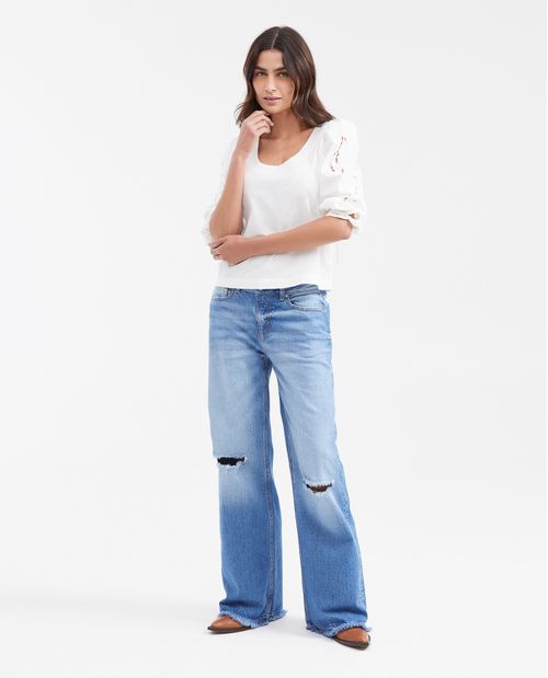 Camisa Femenina Manga 3/4