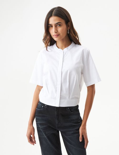 Camisa Cropped Para Mujer
